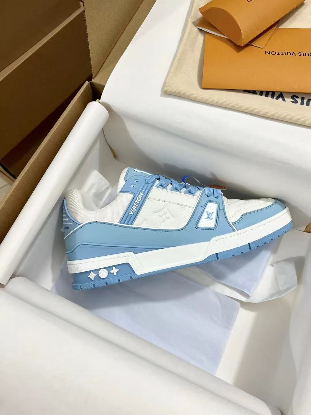 LV trainer white and blue