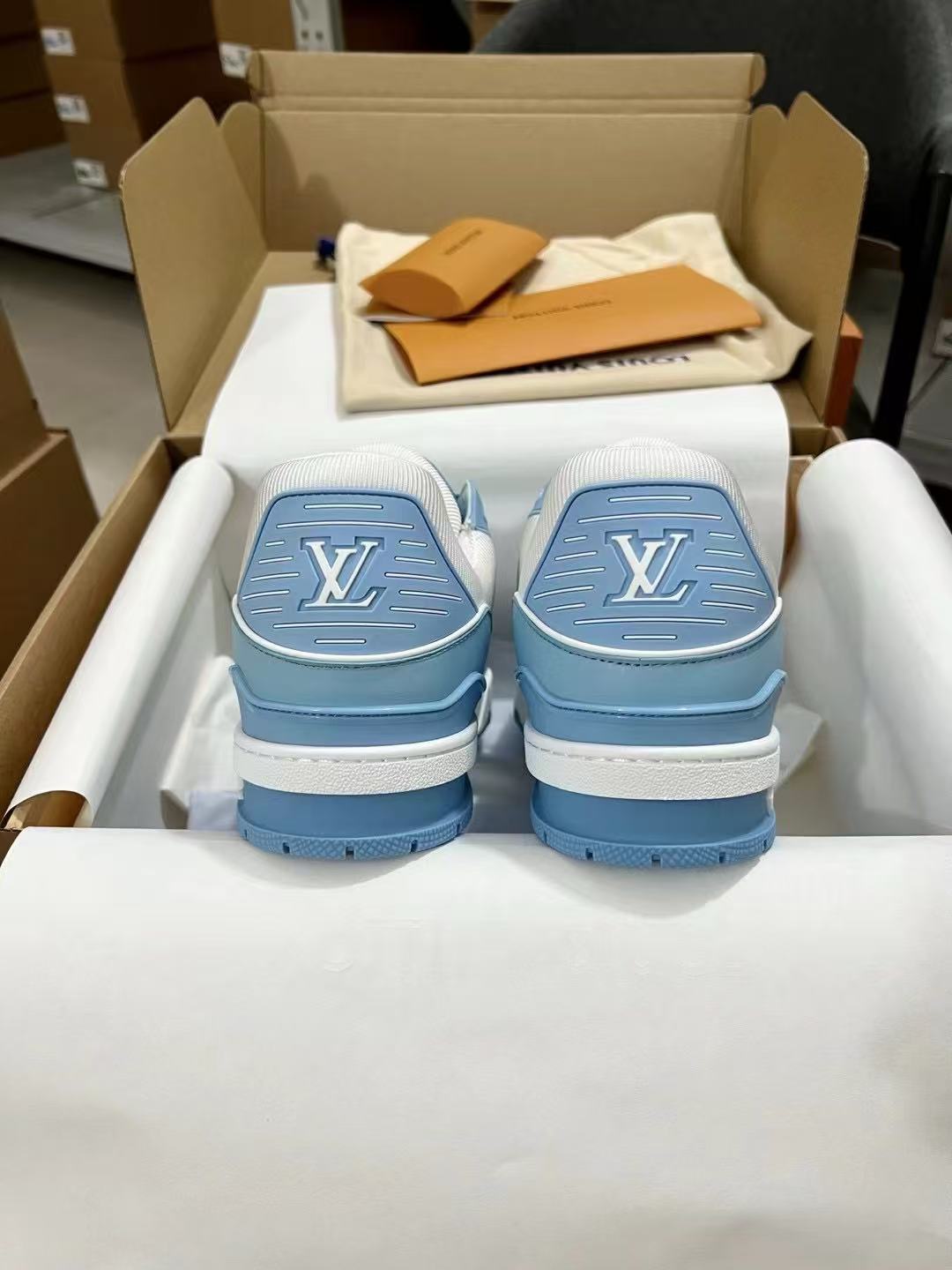 LV trainer white and blue