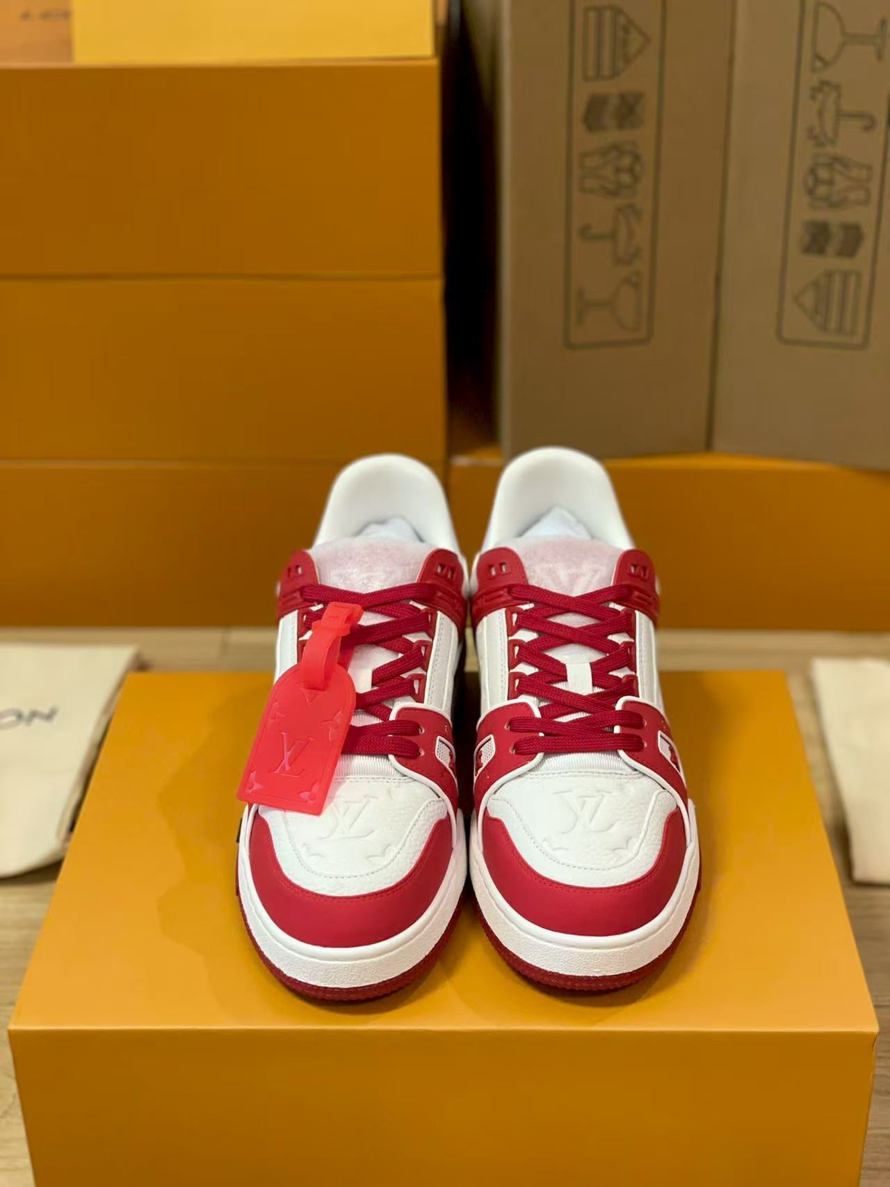 LV trainer red and white charity edition