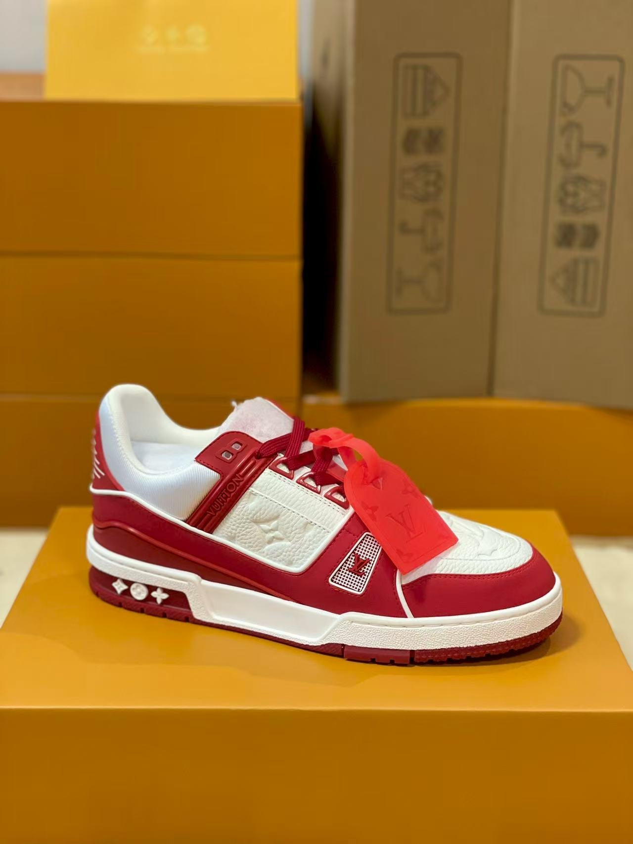 LV trainer red and white charity edition