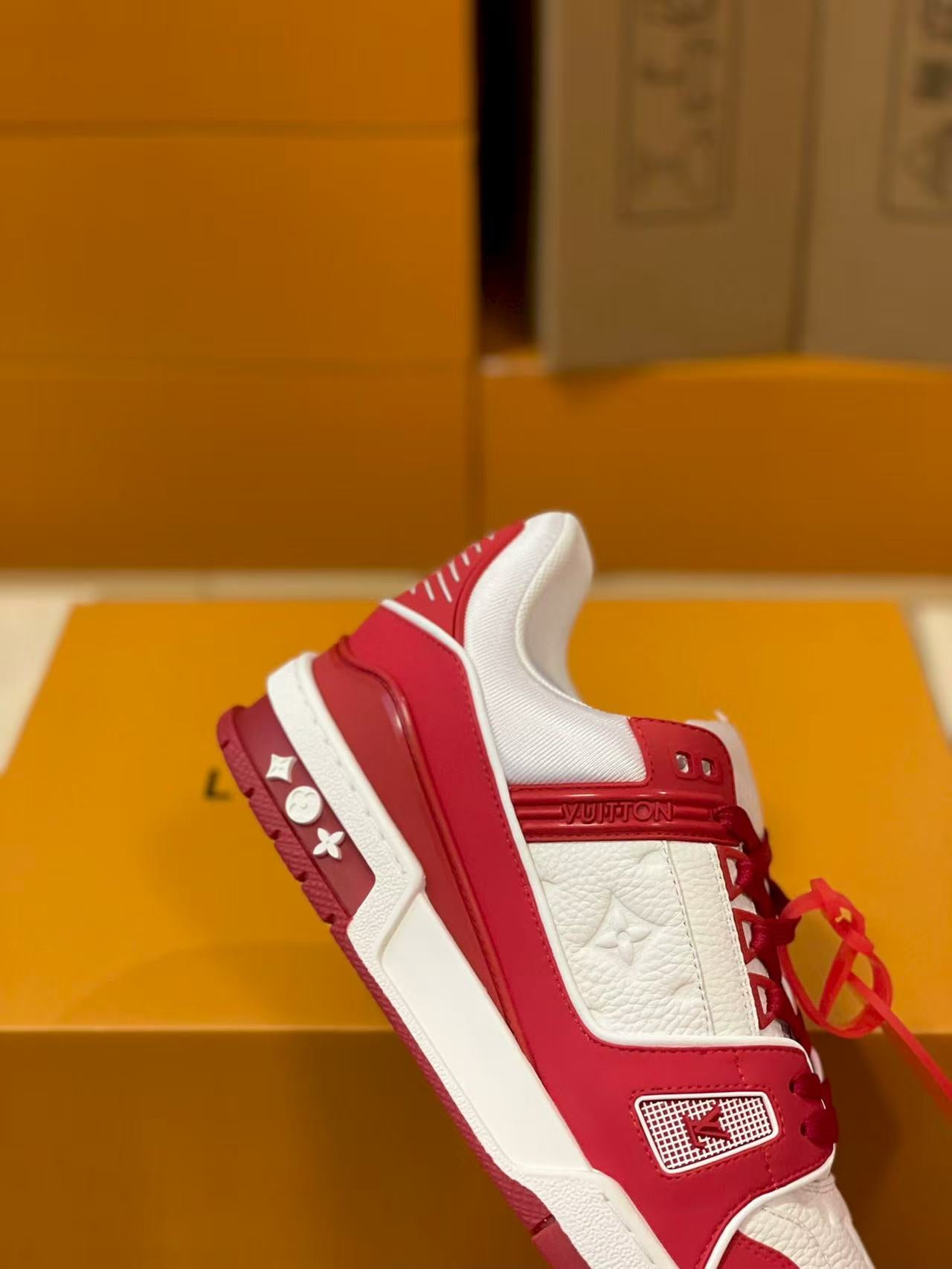 LV trainer red and white charity edition