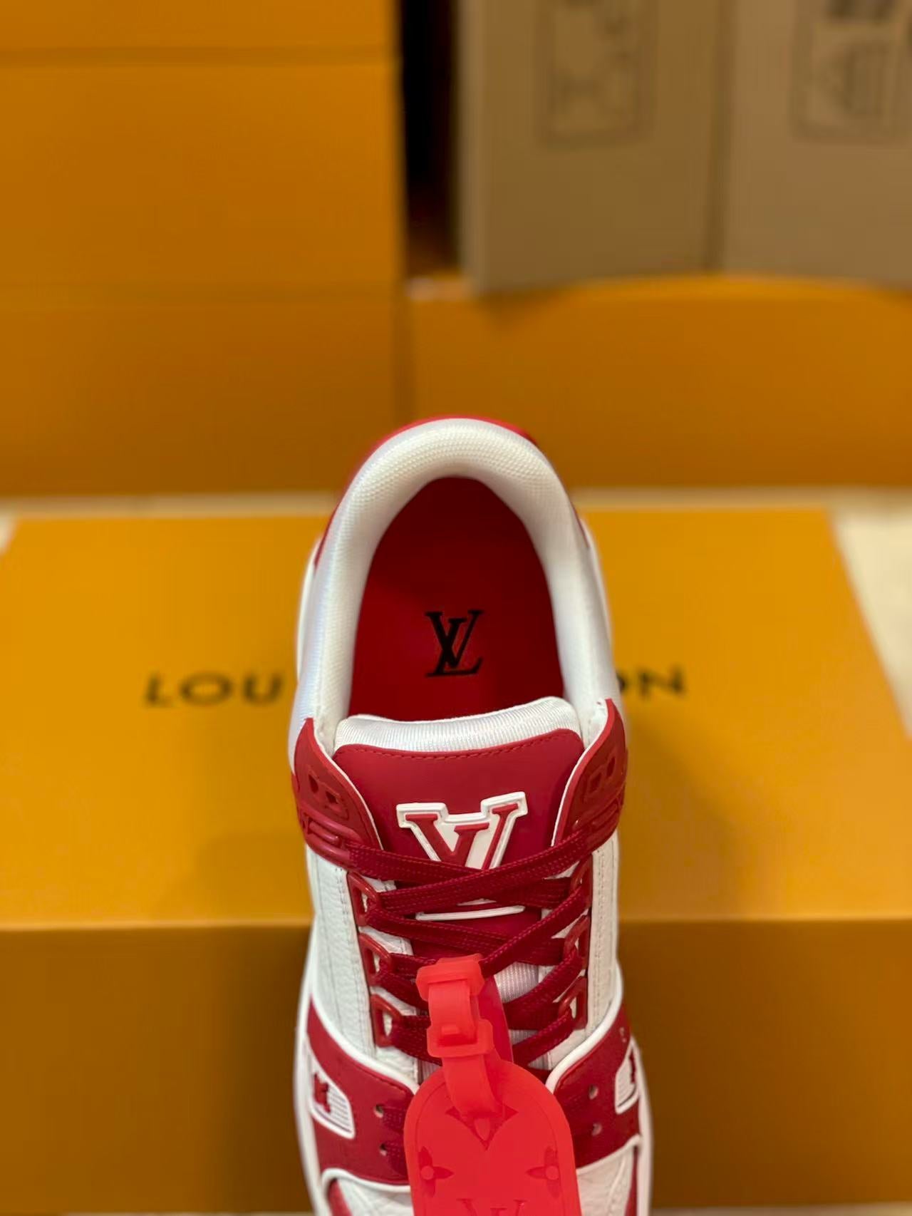 LV trainer red and white charity edition