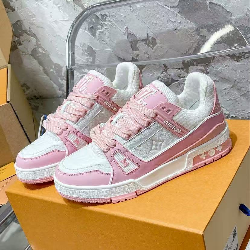LV trainer pink and white