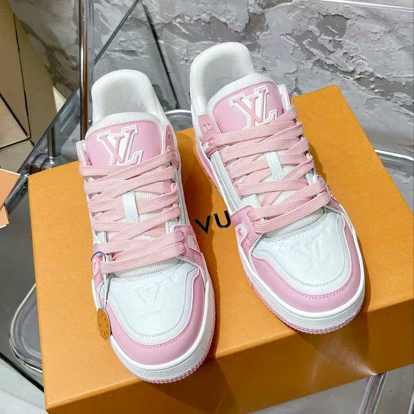 LV trainer pink and white