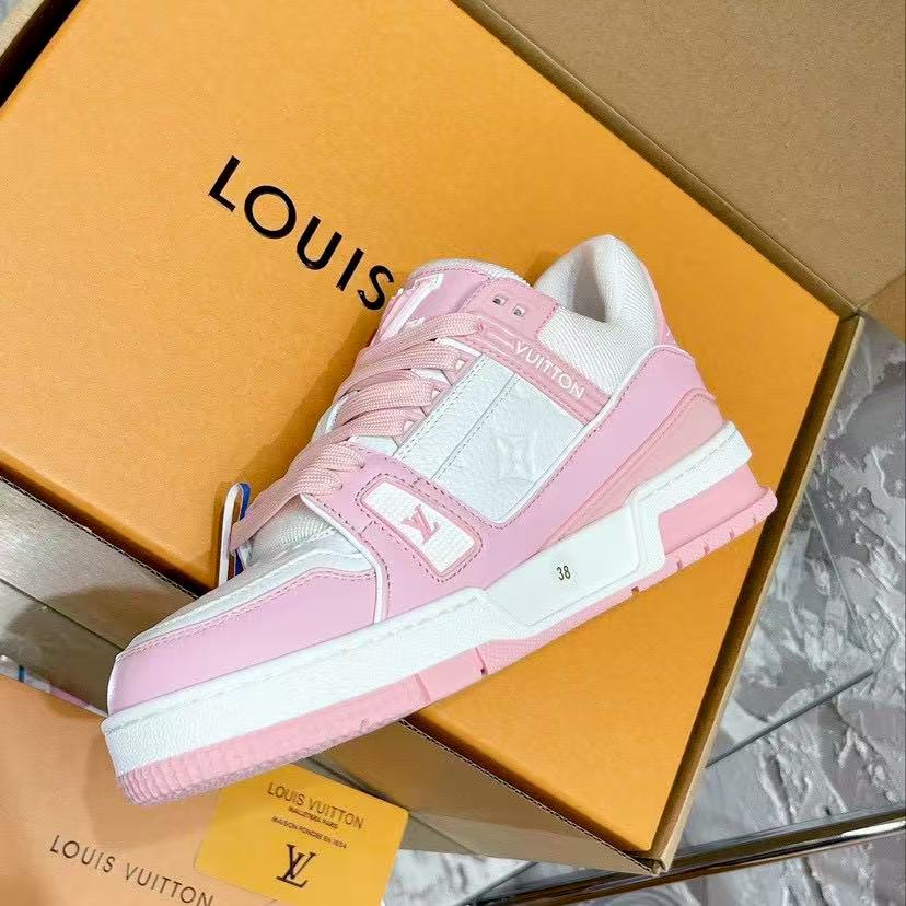 LV trainer pink and white