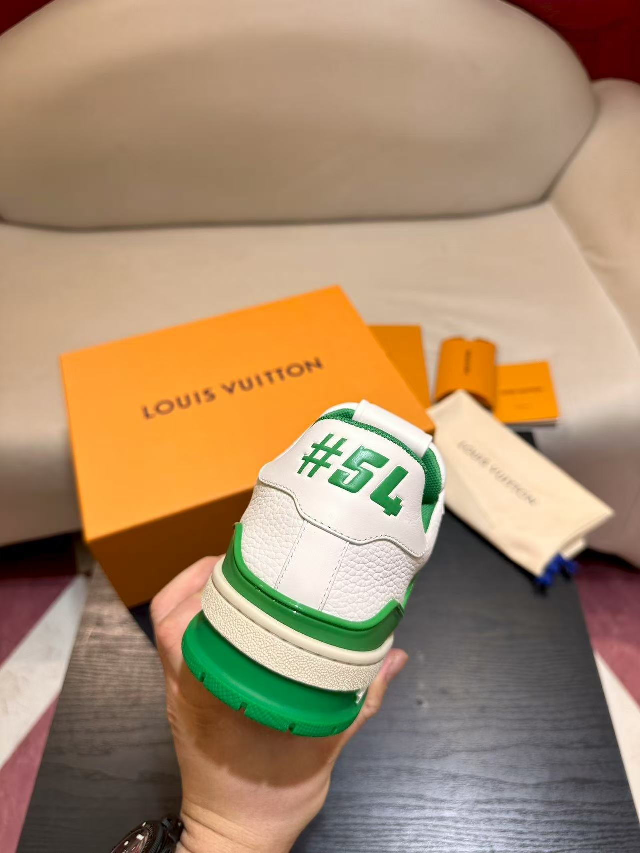LV trainer #54 Signature White Green