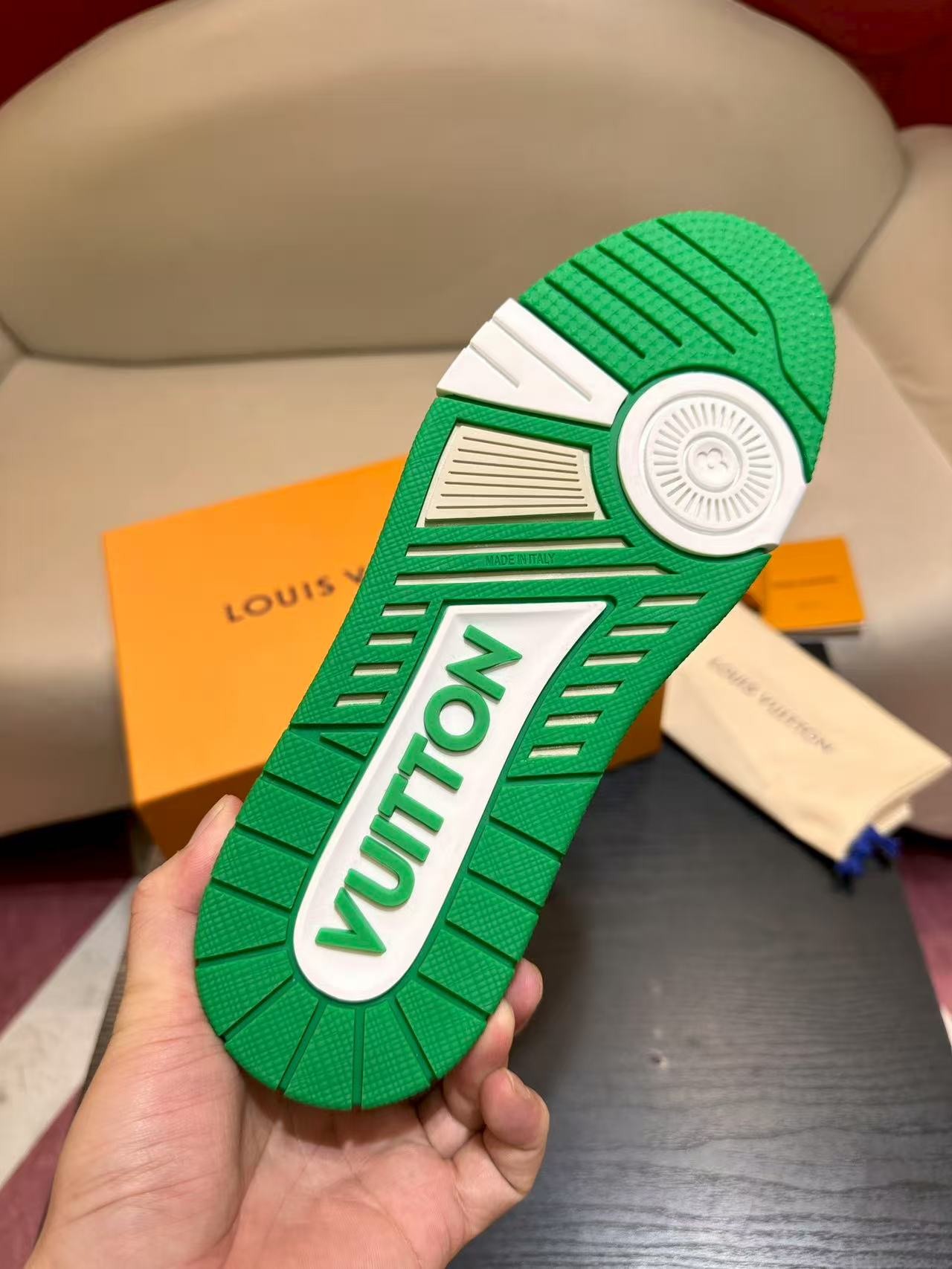 LV trainer #54 Signature White Green