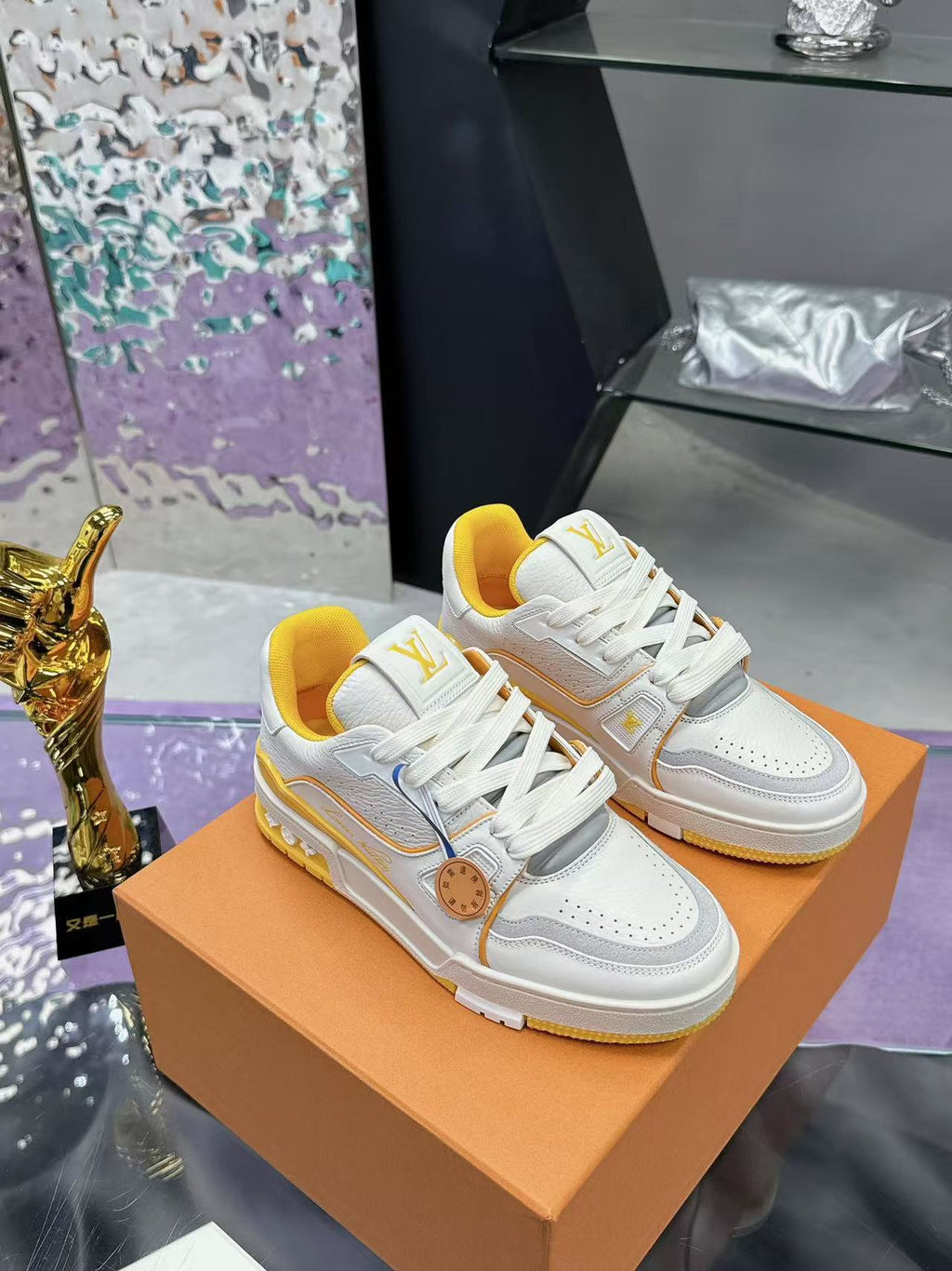 LV trainer #54 Signature  yellow and white