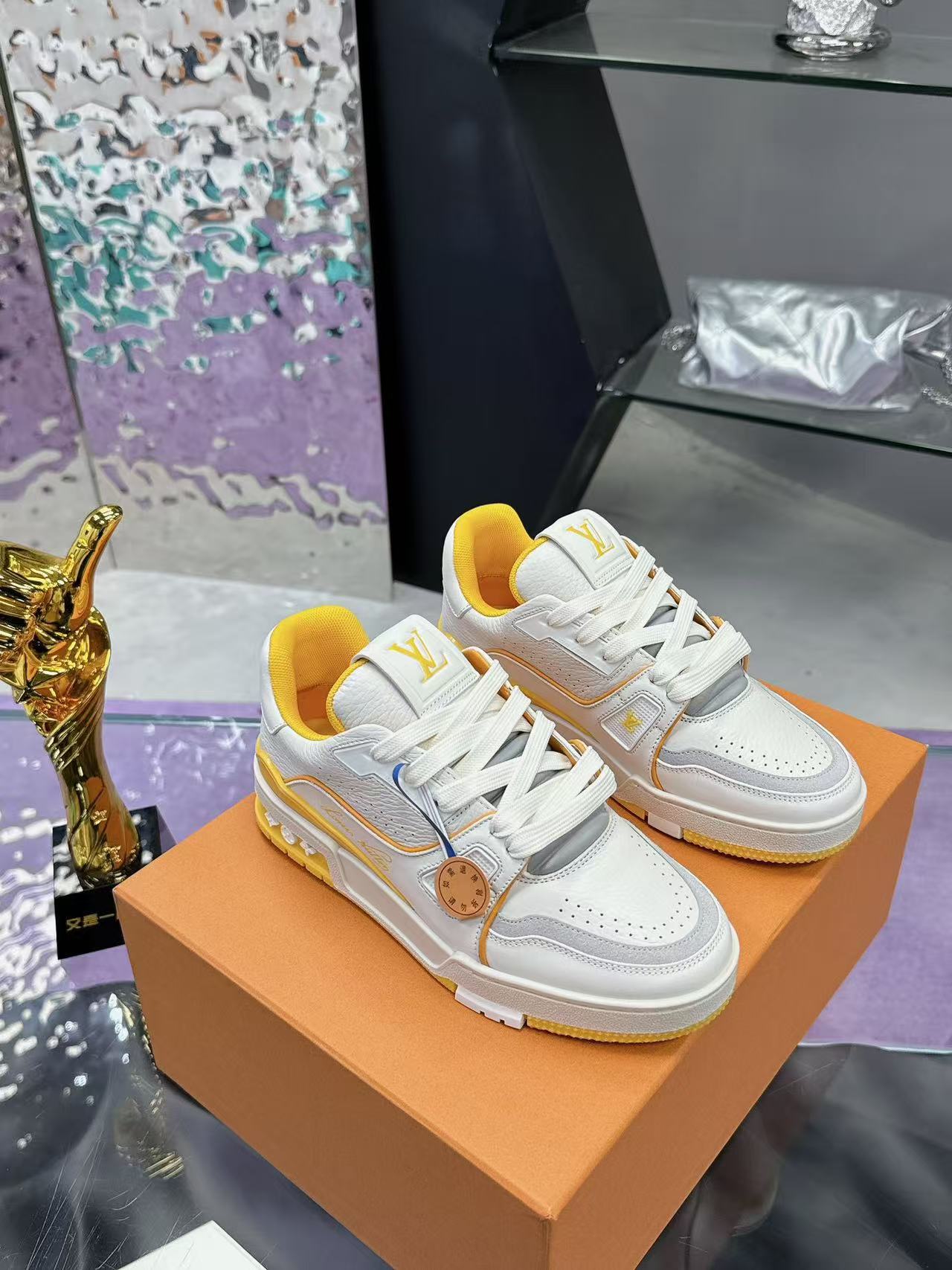 LV trainer #54 Signature  yellow and white