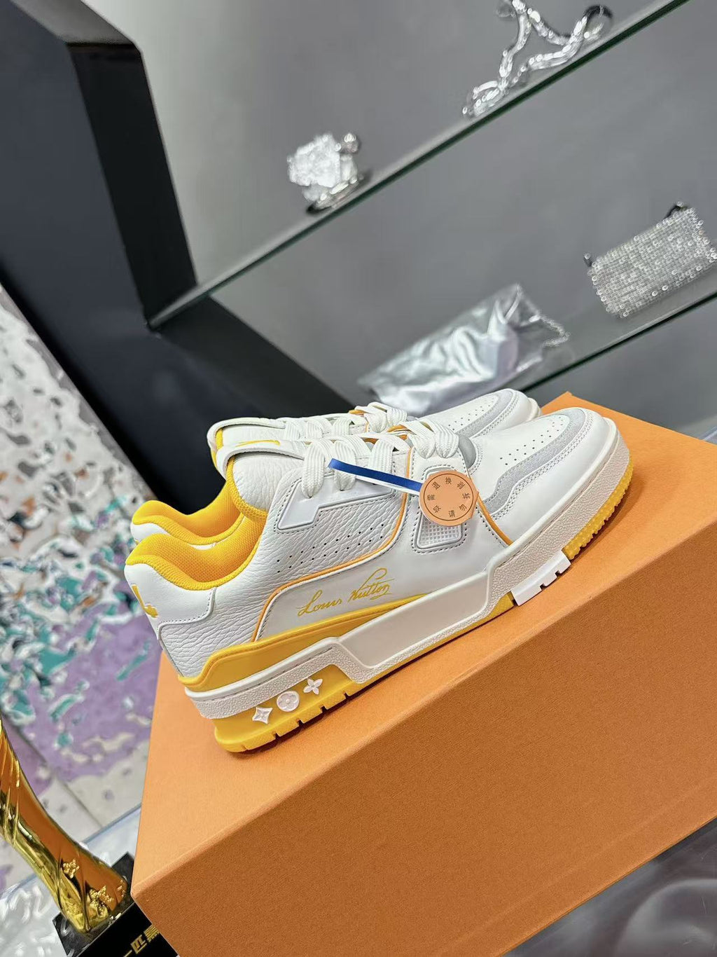 LV trainer #54 Signature  yellow and white