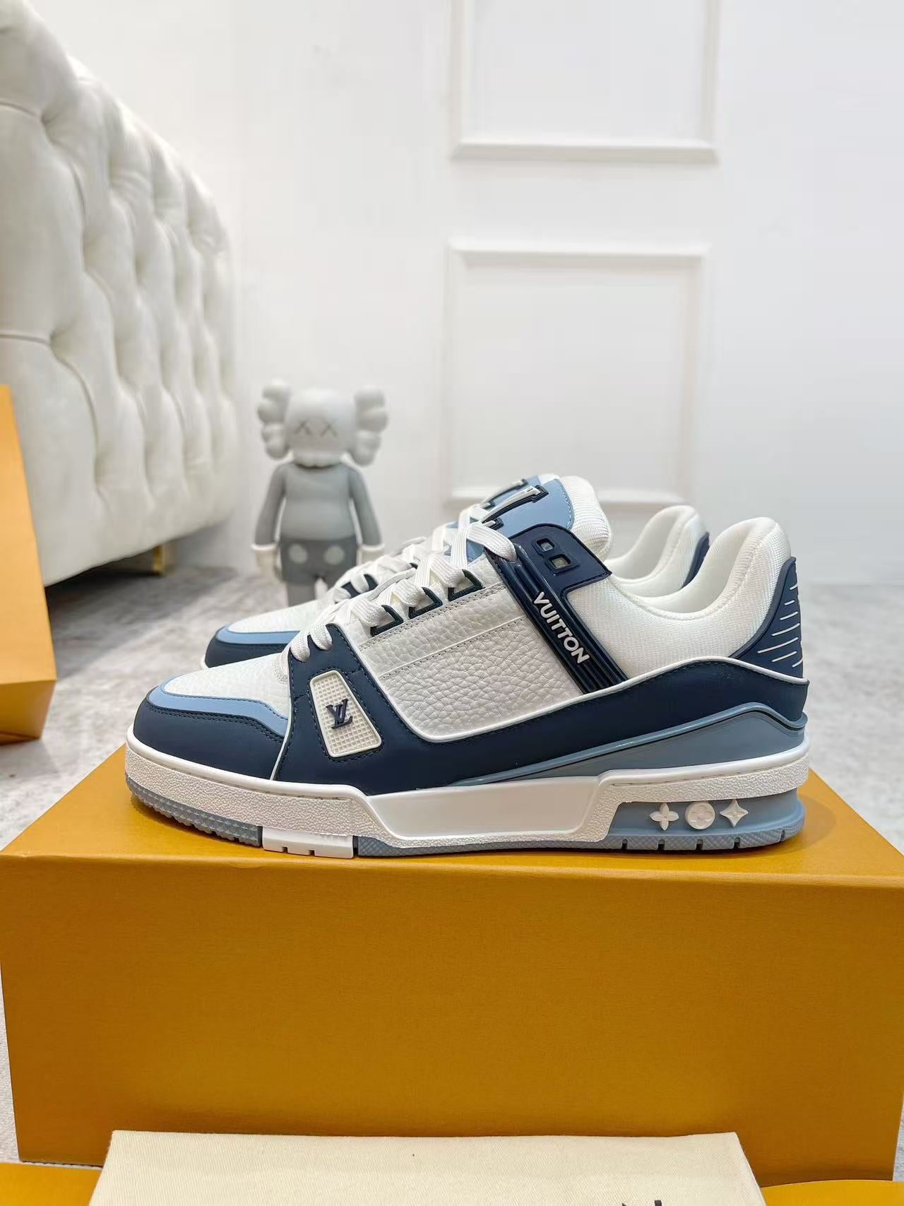 LV trainer light blue and white