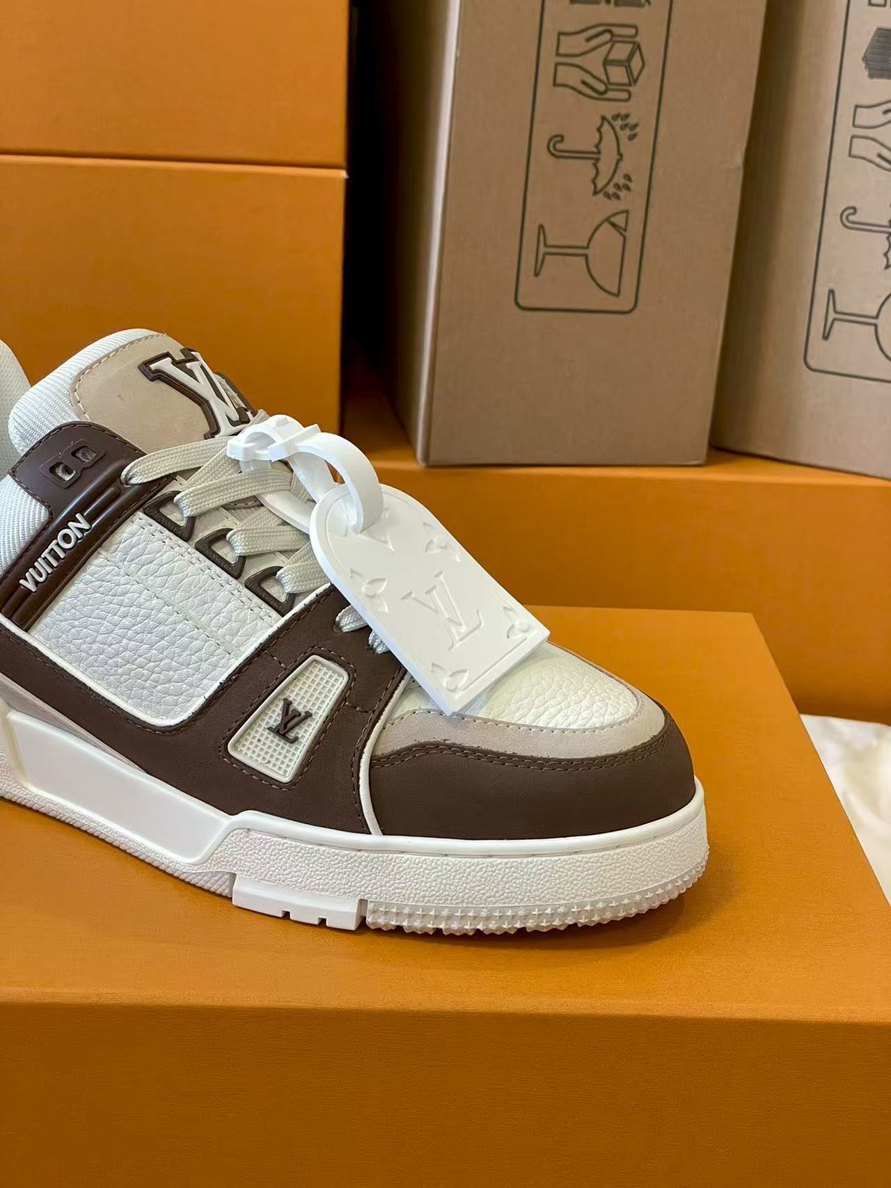 LV Trainers 'Beige Brown