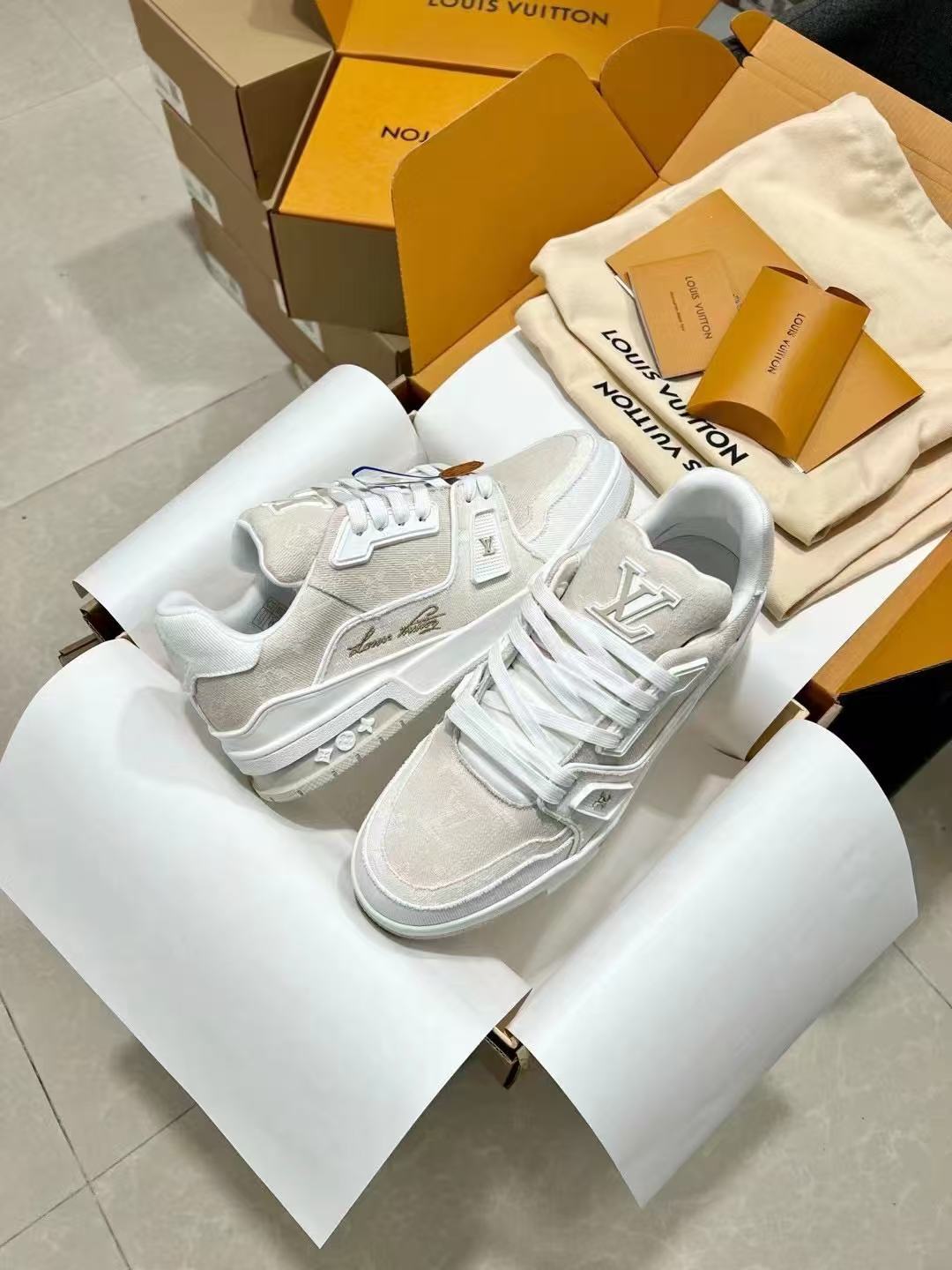 LV Trainer Low 'Denim'