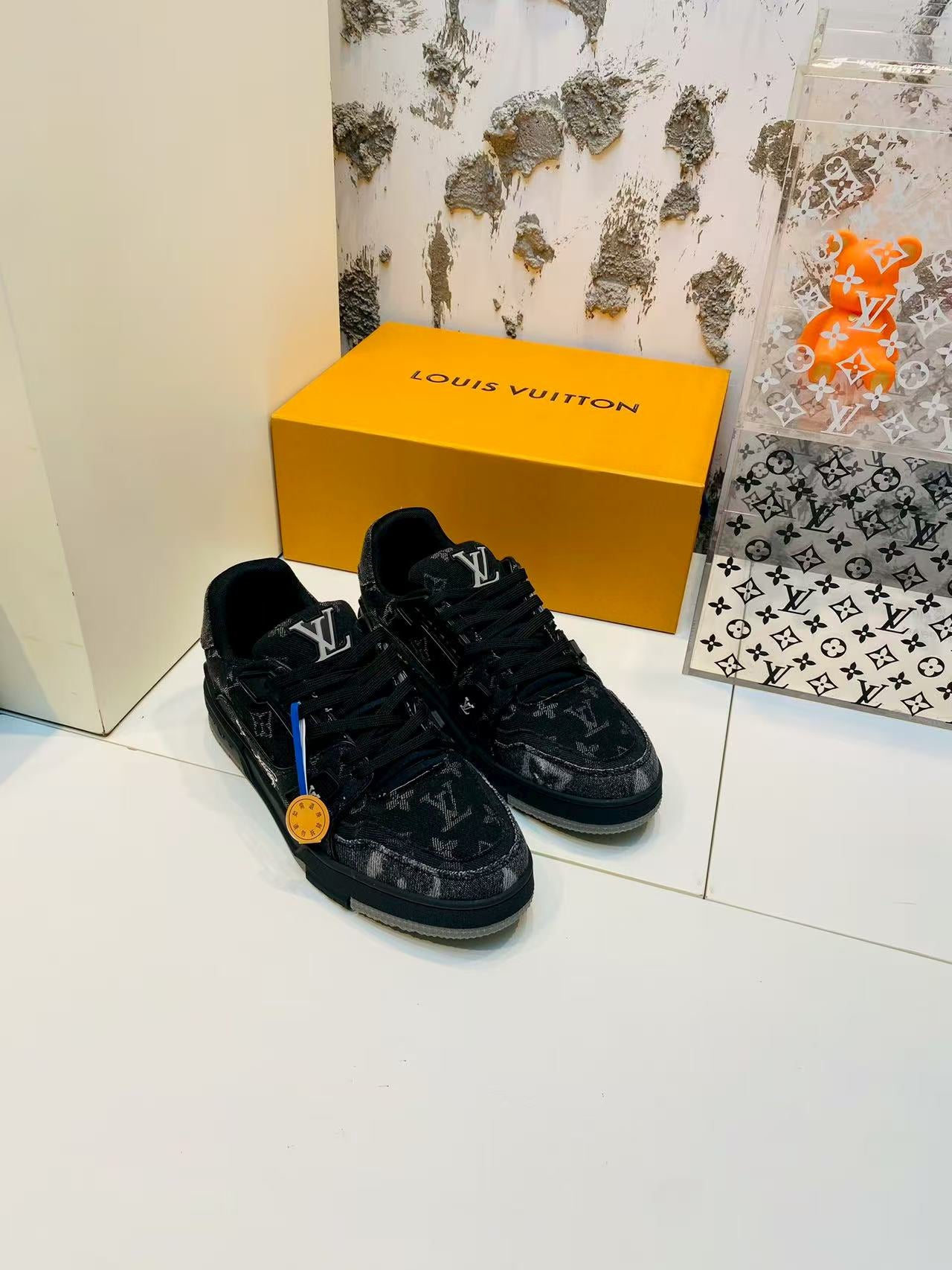 LV trainer 'Black Grey Denim