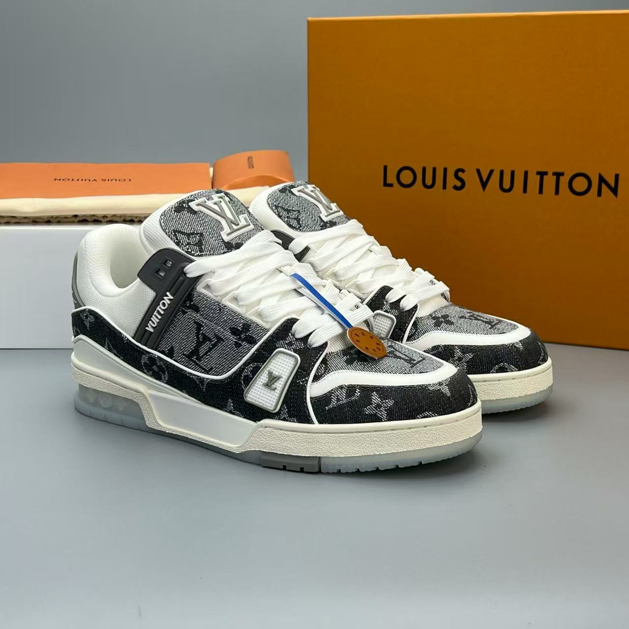 LV trainer grey  crystal sole