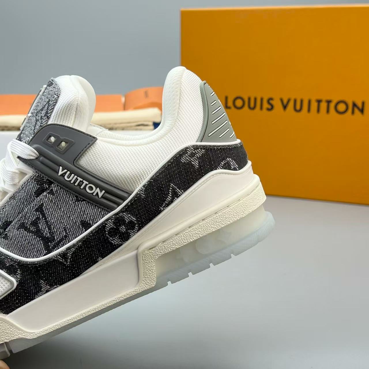 LV trainer grey  crystal sole