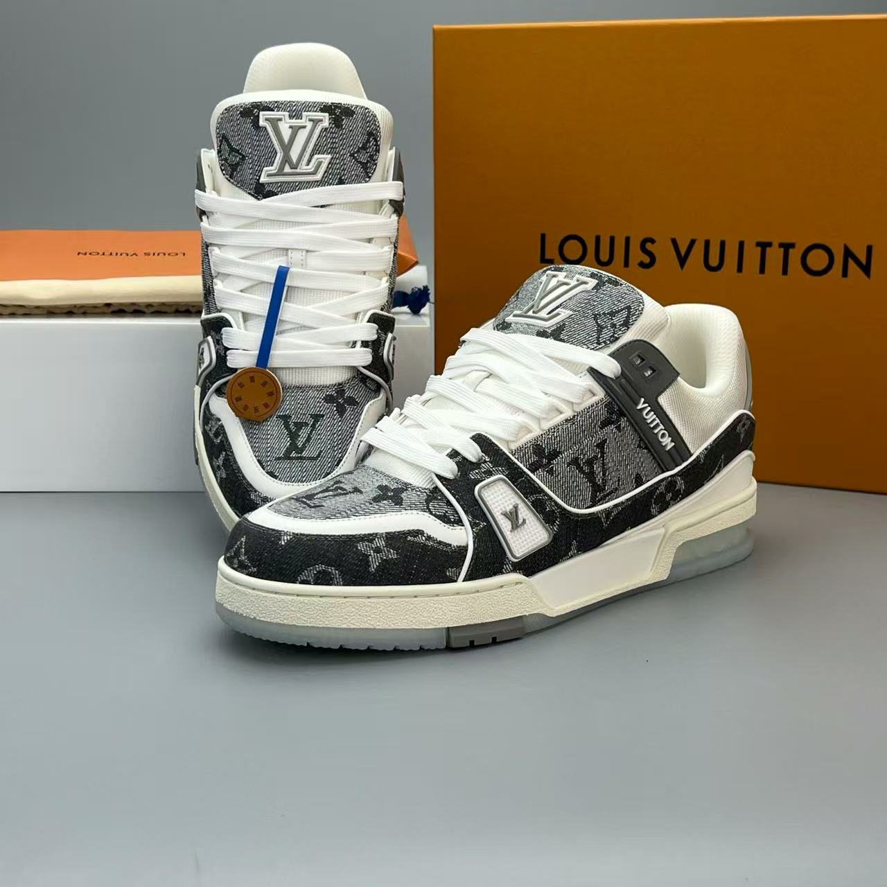 LV trainer grey  crystal sole