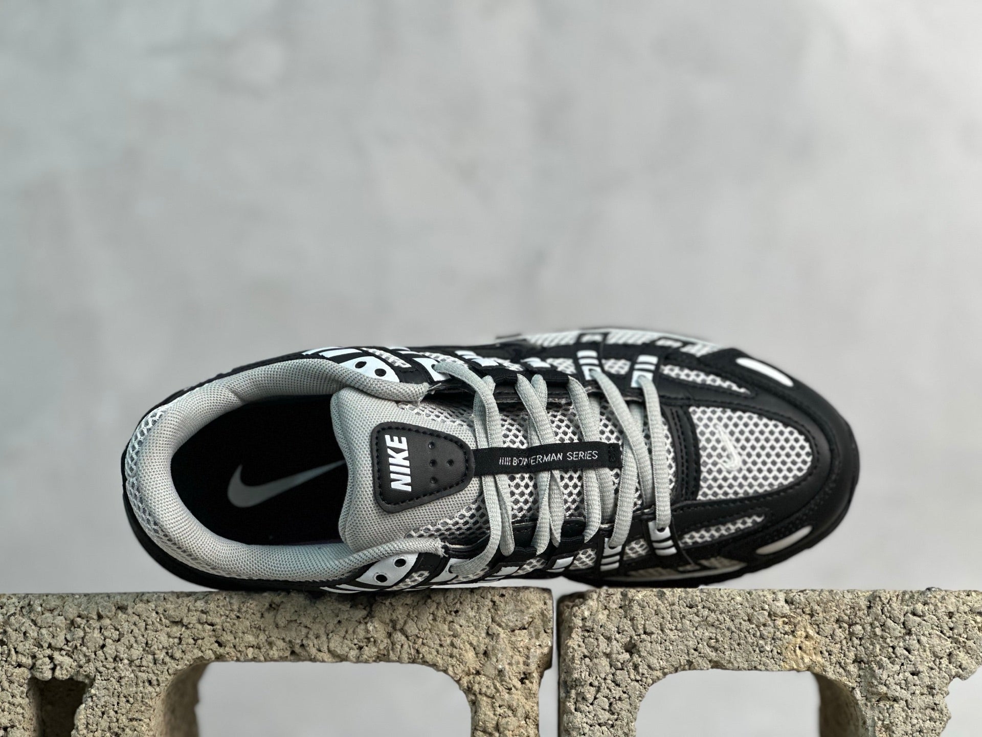 Nike P-6000 Black Patent Leather Swoosh