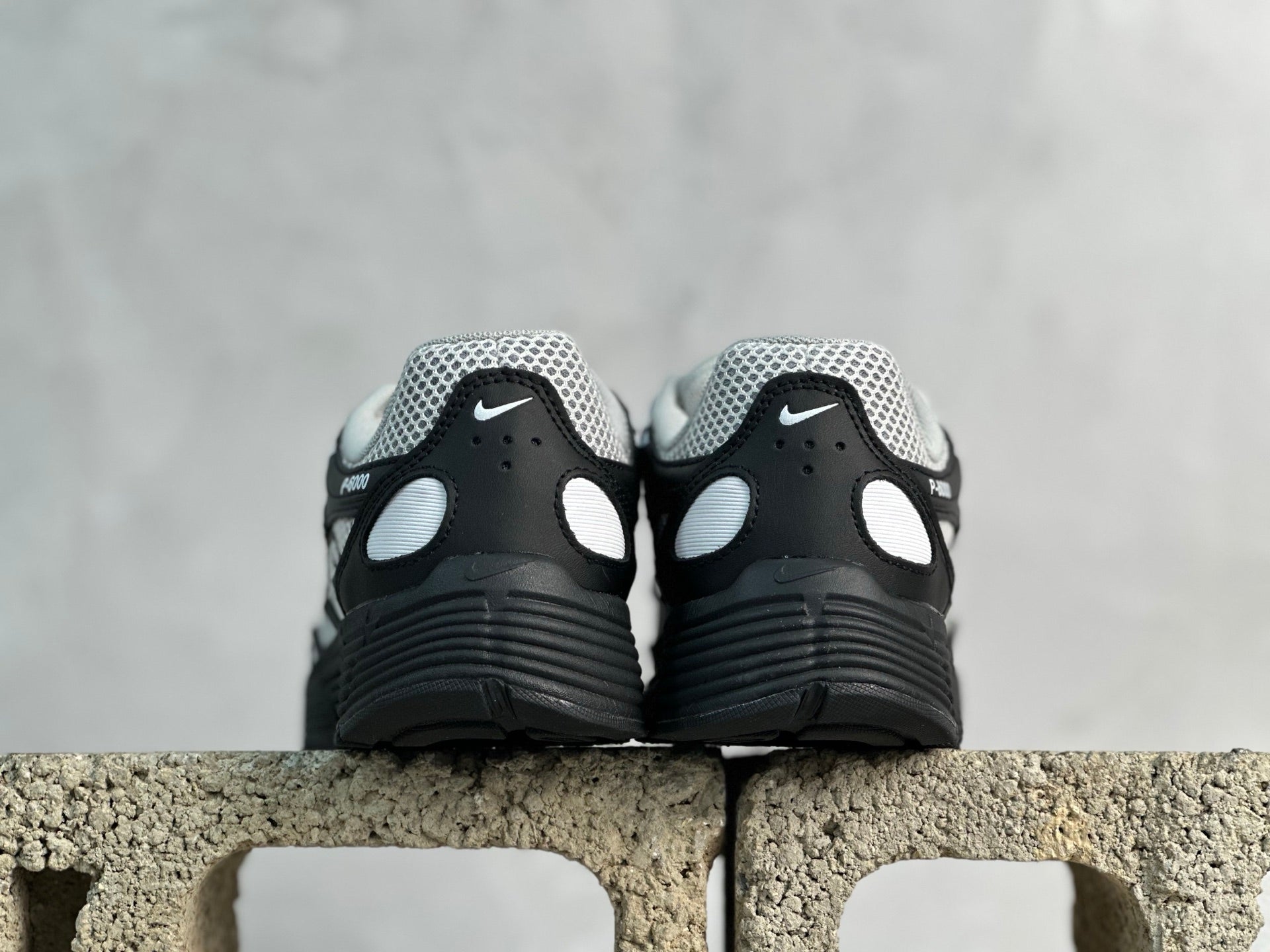 Nike P-6000 Black Patent Leather Swoosh