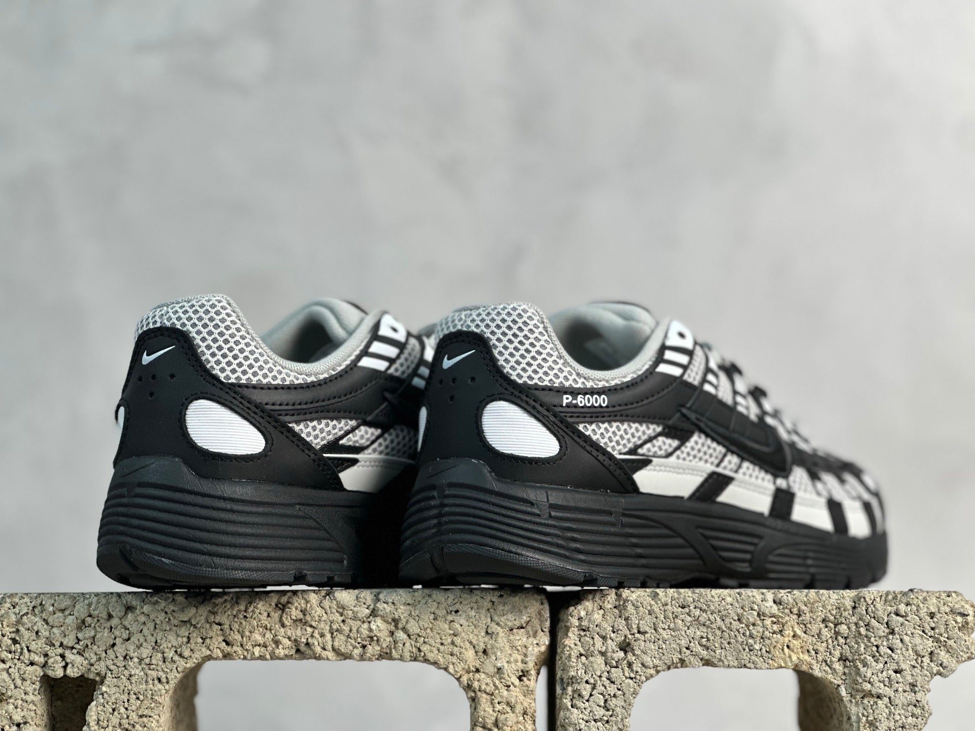 Nike P-6000 Black Patent Leather Swoosh