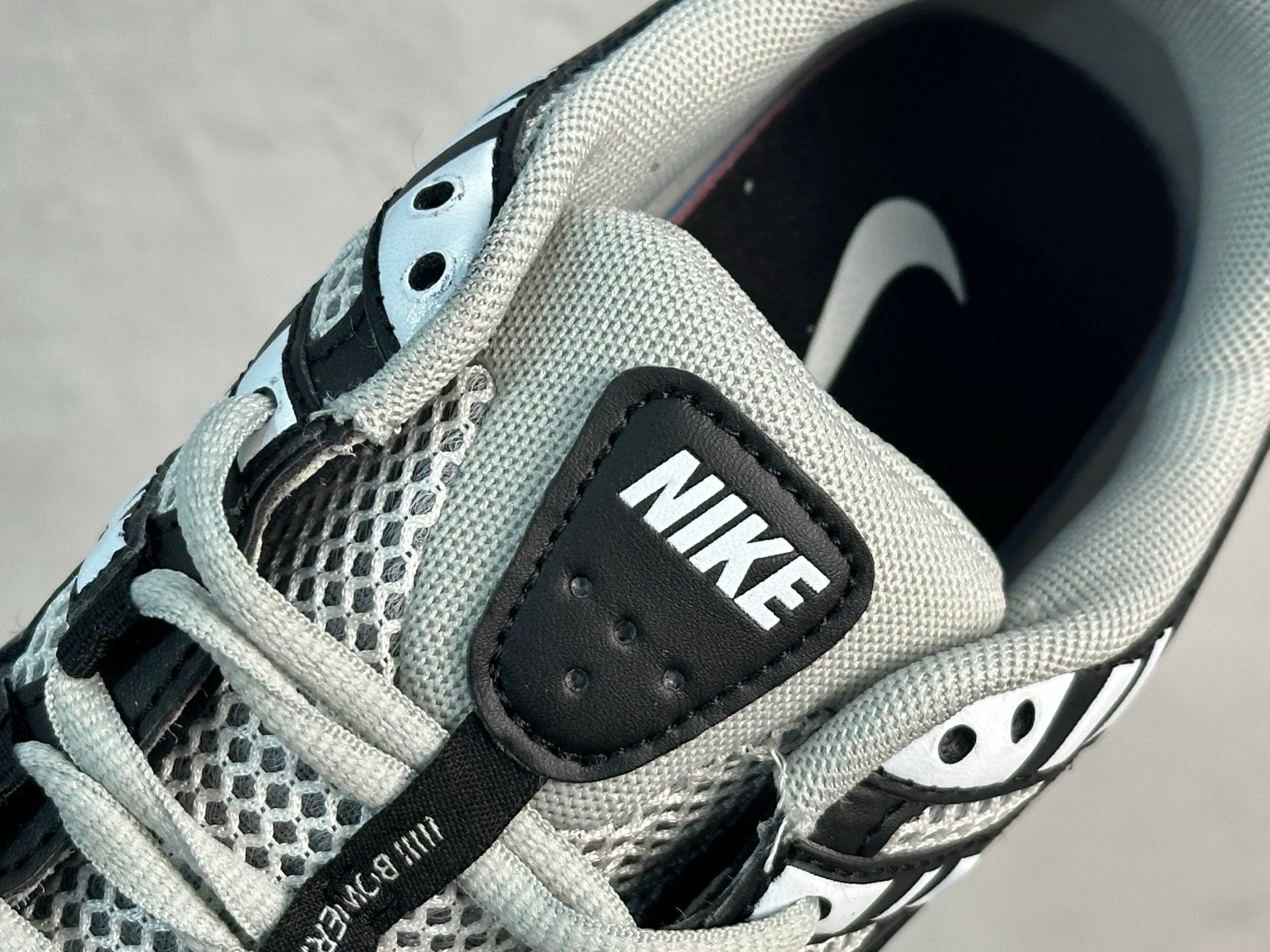 Nike P-6000 Black Patent Leather Swoosh