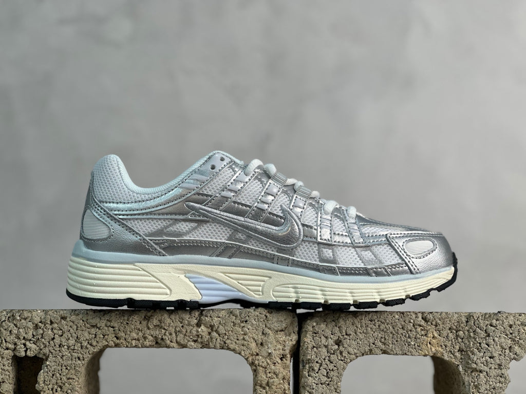 Nike P-6000 White Blue Tint Sail Metallic Silver