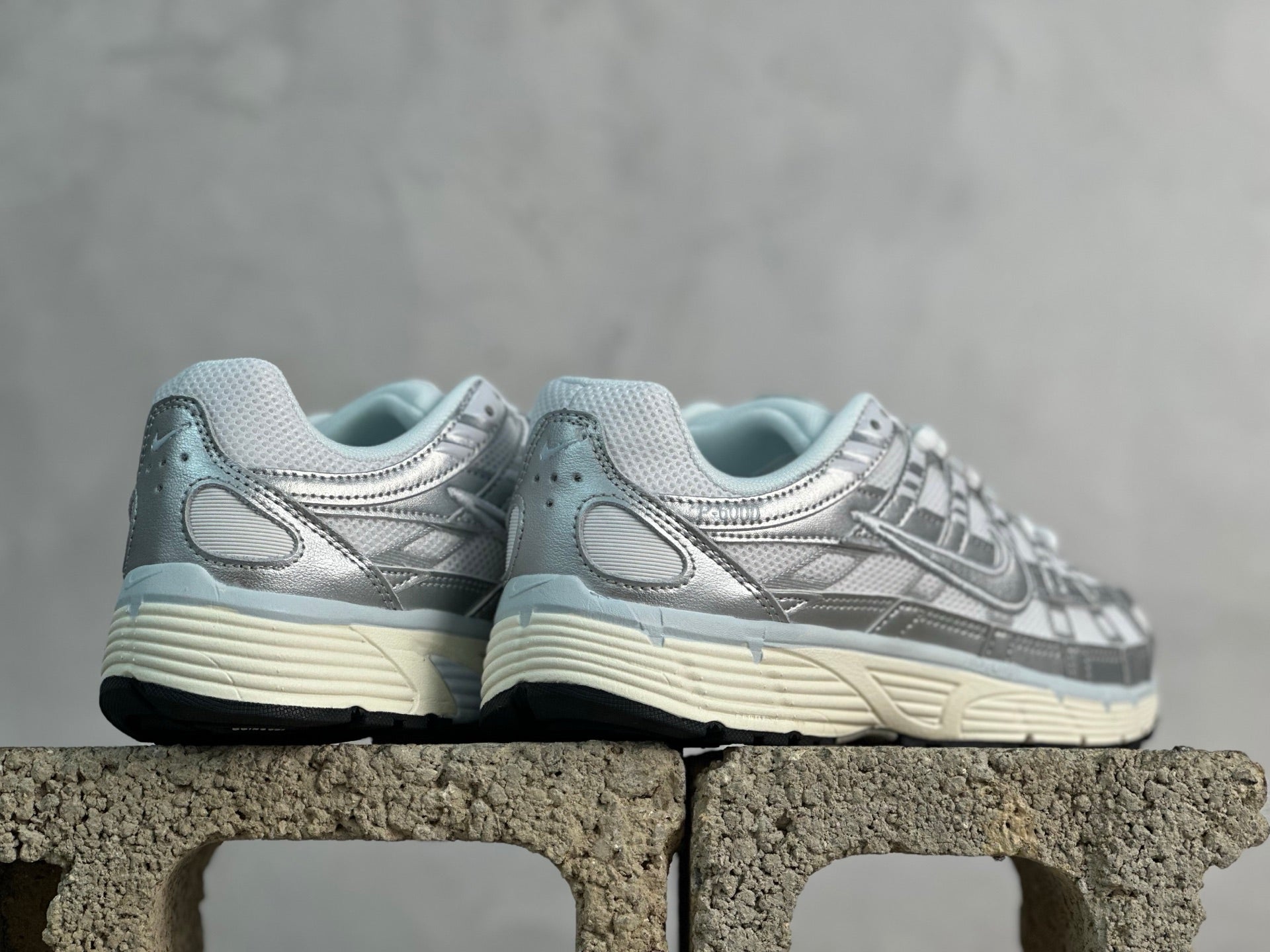 Nike P-6000 White Blue Tint Sail Metallic Silver